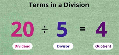division terms defined.